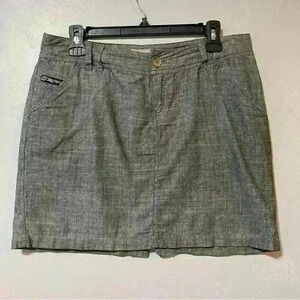 CONVERSE ALL STAR WOMEN’S SKIRT GRAY SIZE 6 100 % COTTON OUTDOOR POCKETS